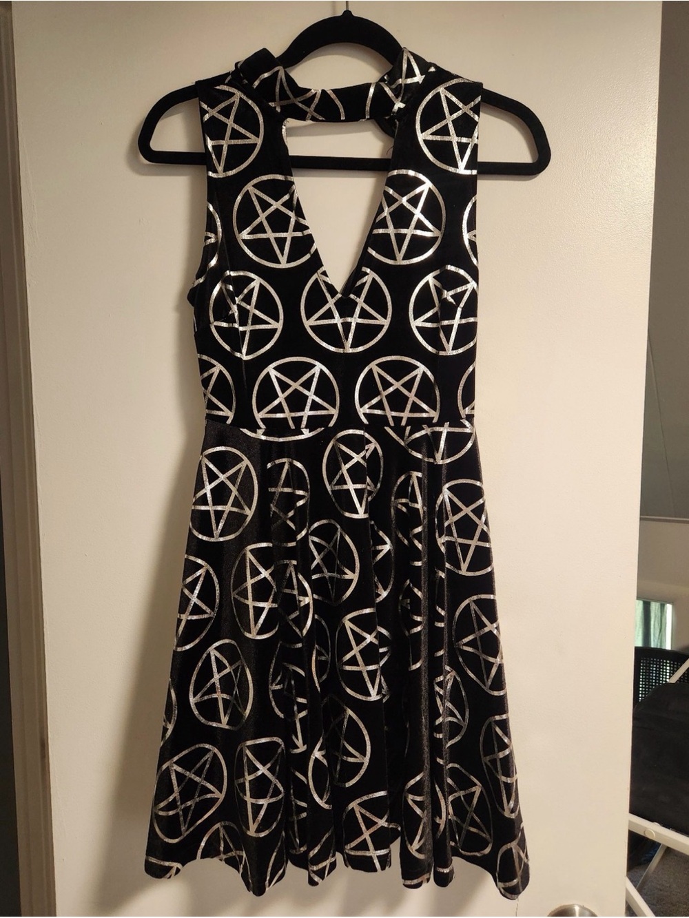 KILLSTAR VERY RARE DISCONTINUED Dress Silver Pentagram dress! #whimsigoth #goth